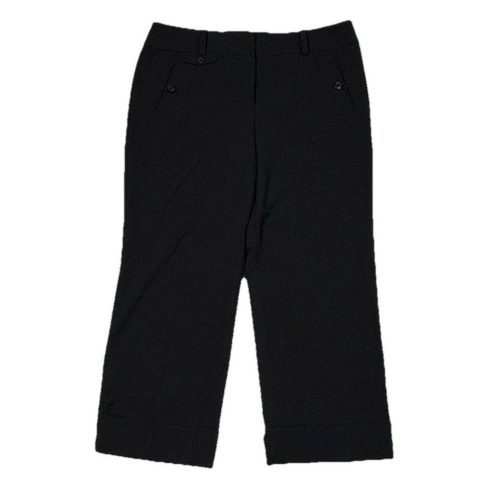*New Ann Taylor Signature Fit Pant Womens 12 Black Quiet Luxury Old Money Dress